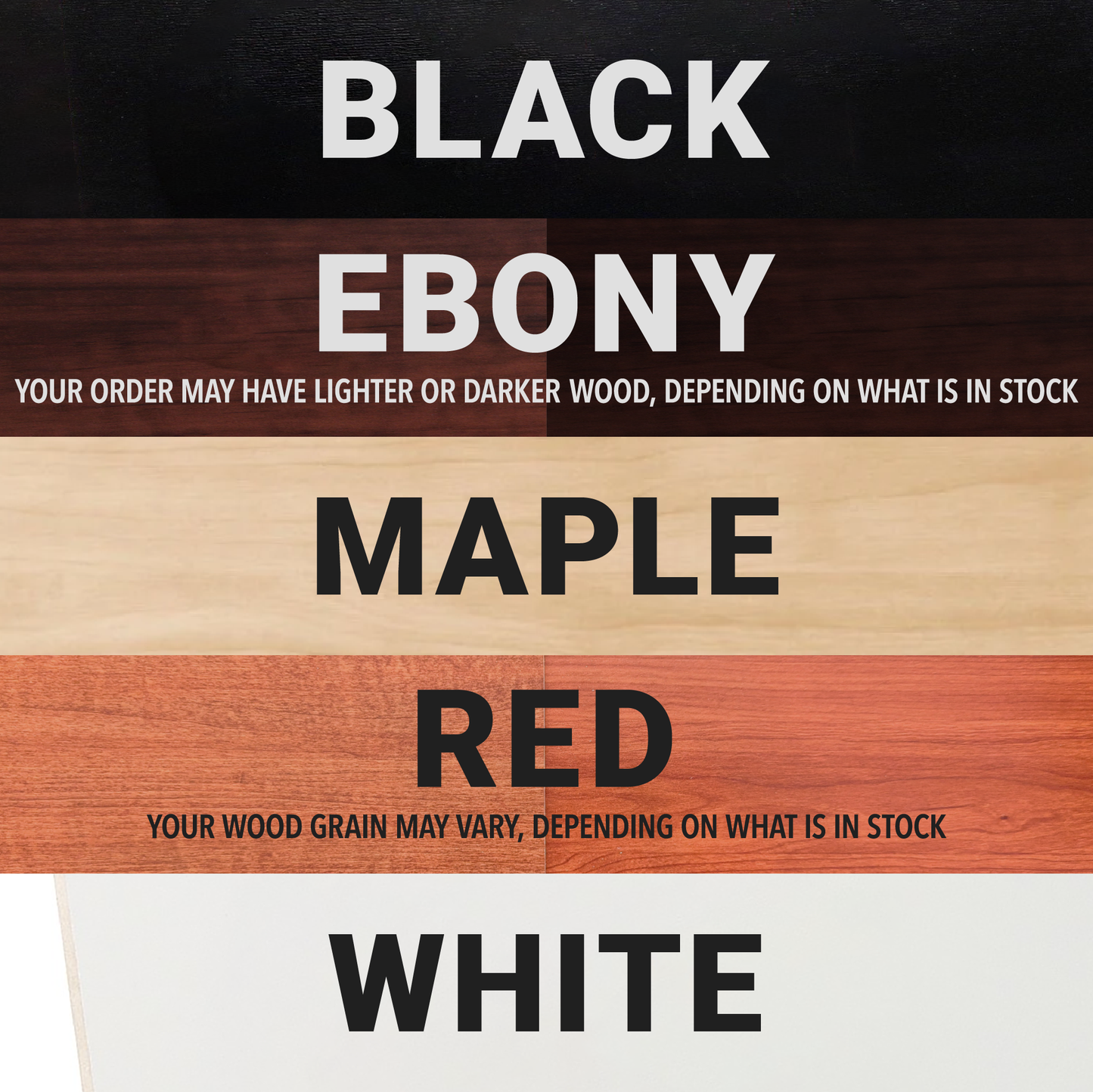 dragon woodshop available wood colors