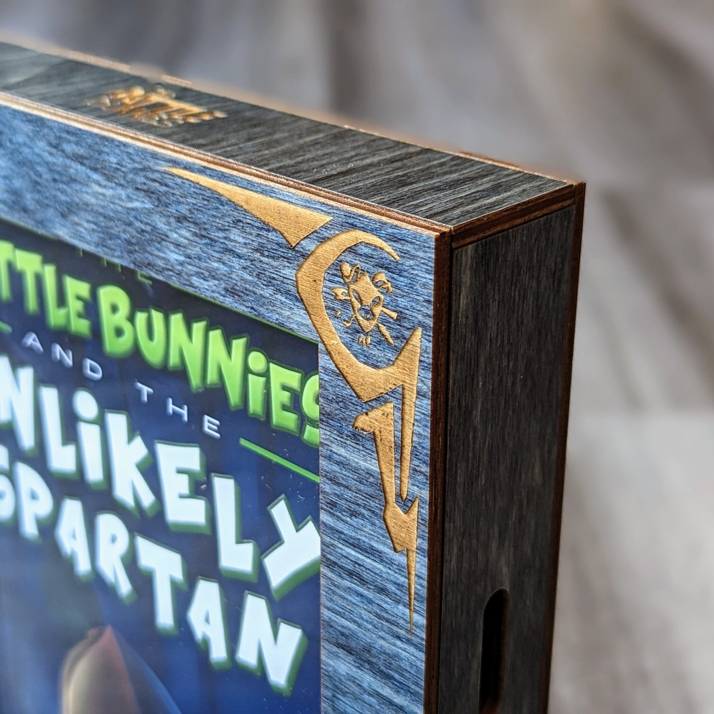 the battle bunnies and the unlikely spartan numbered hardcover book display case