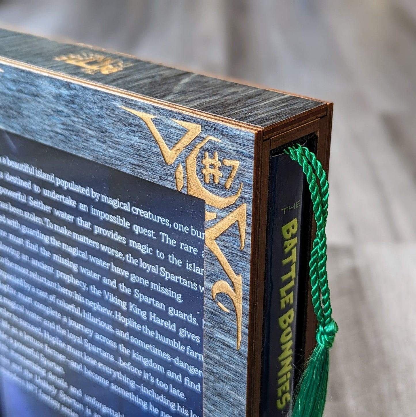 the battle bunnies and the unlikely spartan numbered hardcover book display case