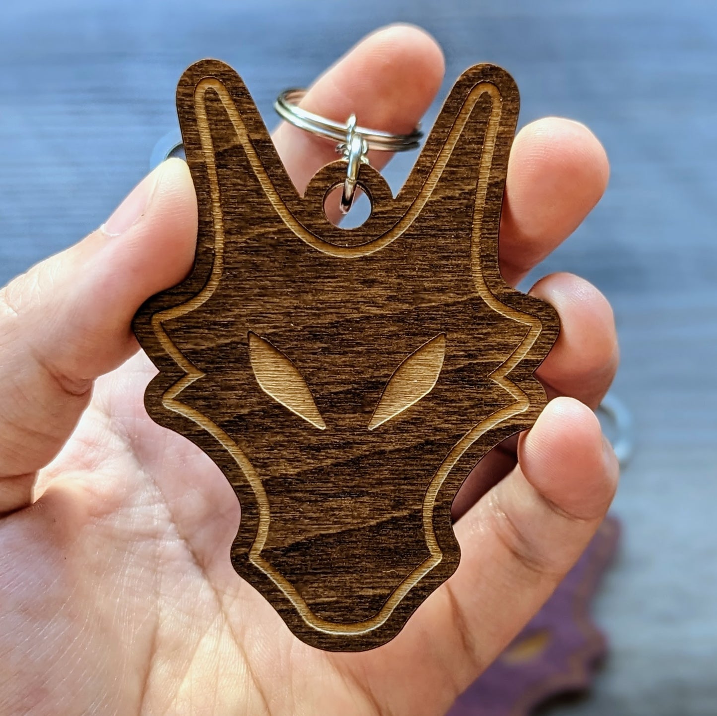 Dragon Keychain - Wooden