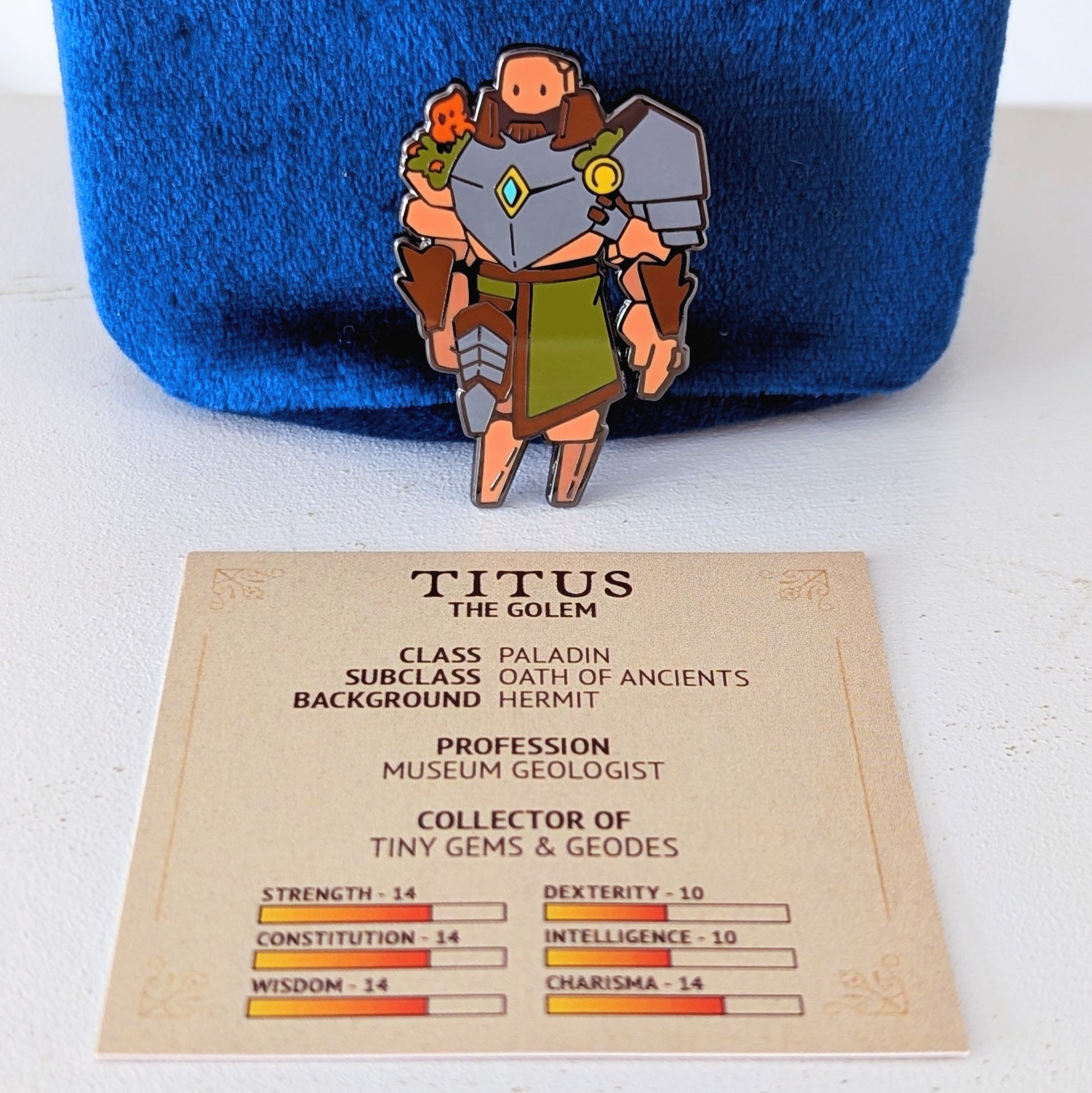 collectors guild cafe character pin ttrpg