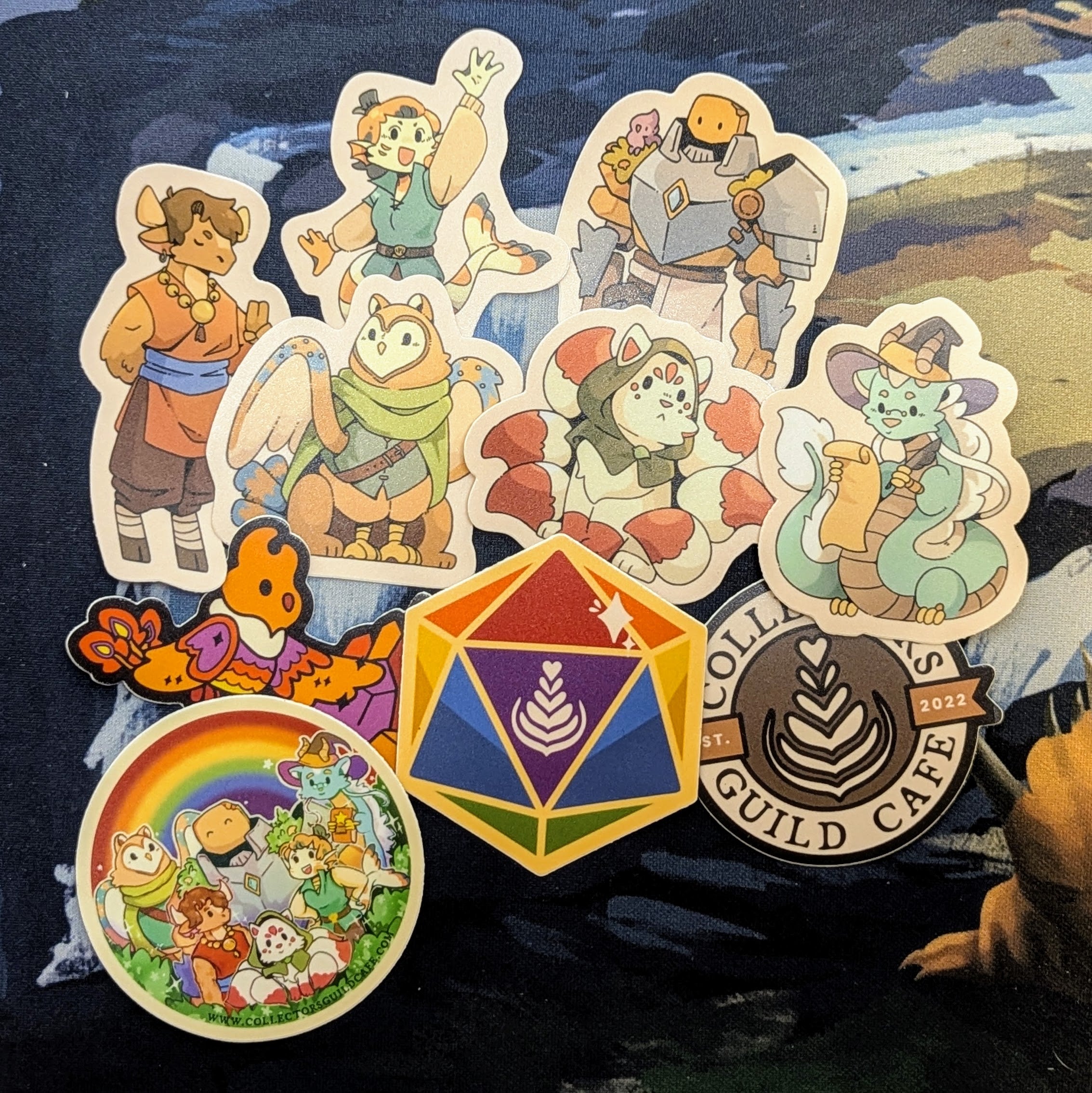 Collectors Guild Cafe 2025 Stickers 9 Pack Dragon