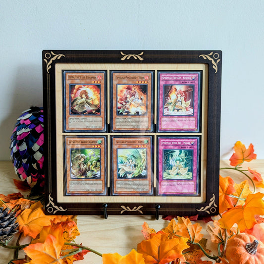 card display frame for trading card or lost tales story decks sanderson magic the gathering pokemon includes perfect fit sleeves 6