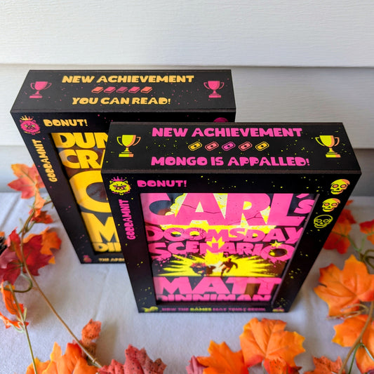 dungeon crawler card display case for matt dinniman book goddamnit donut mongo is appalled carls doomsday scenario