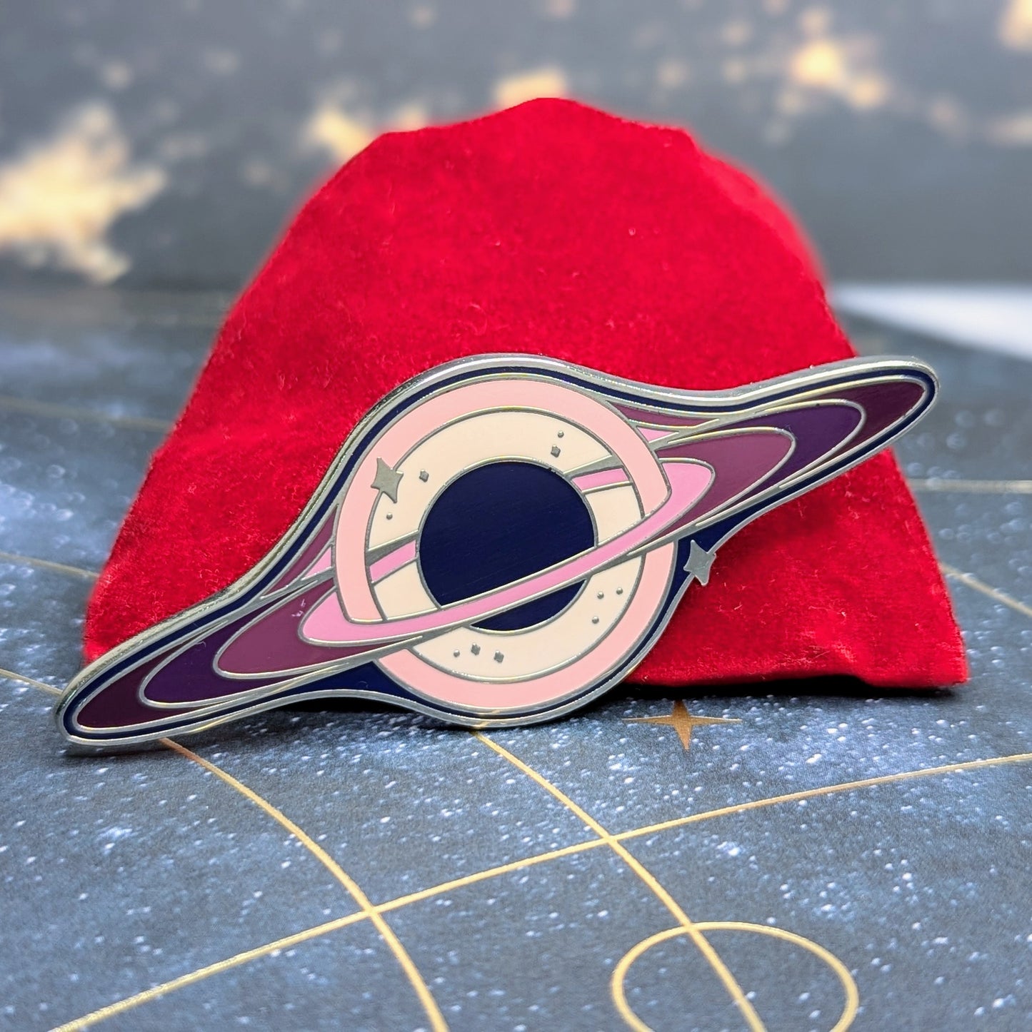 Celestial Pin - Black Hole - Purple