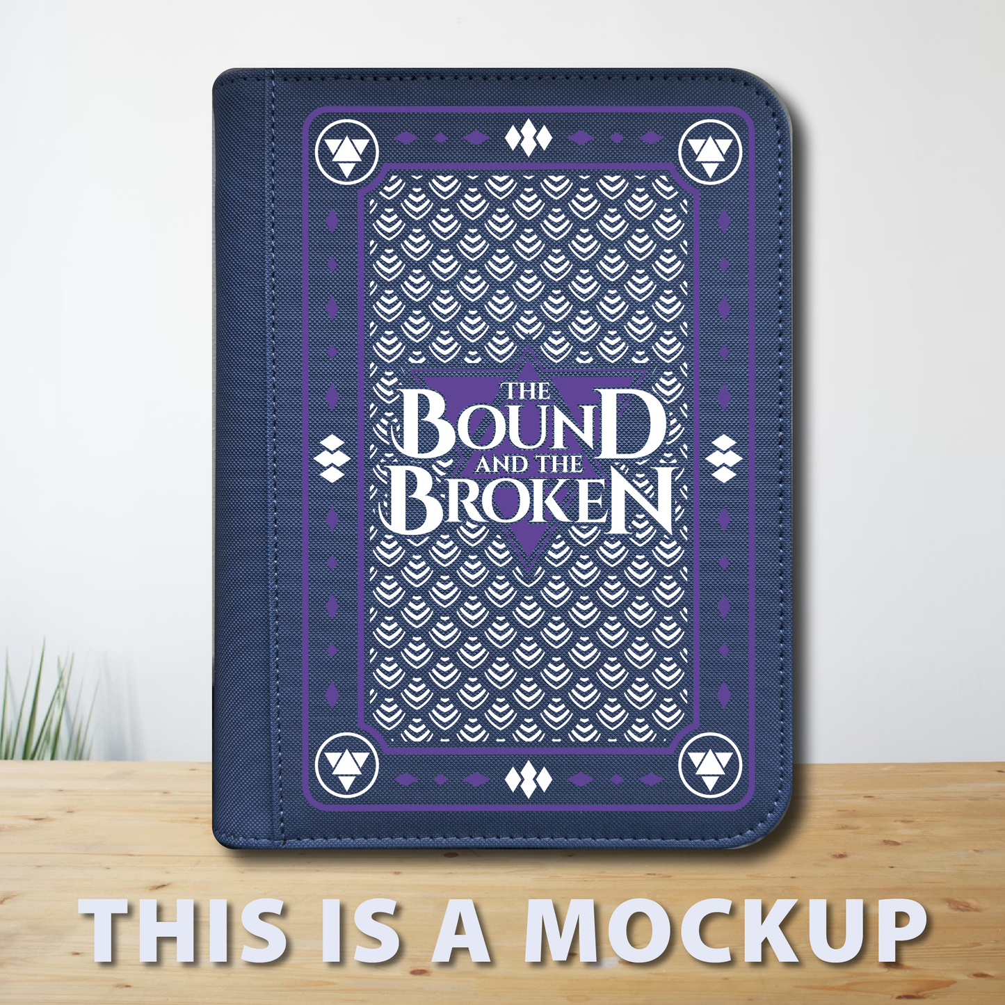 The bound and the broken by Ryan Cahill collectible trading Patreon cards binder by dragon woodshop