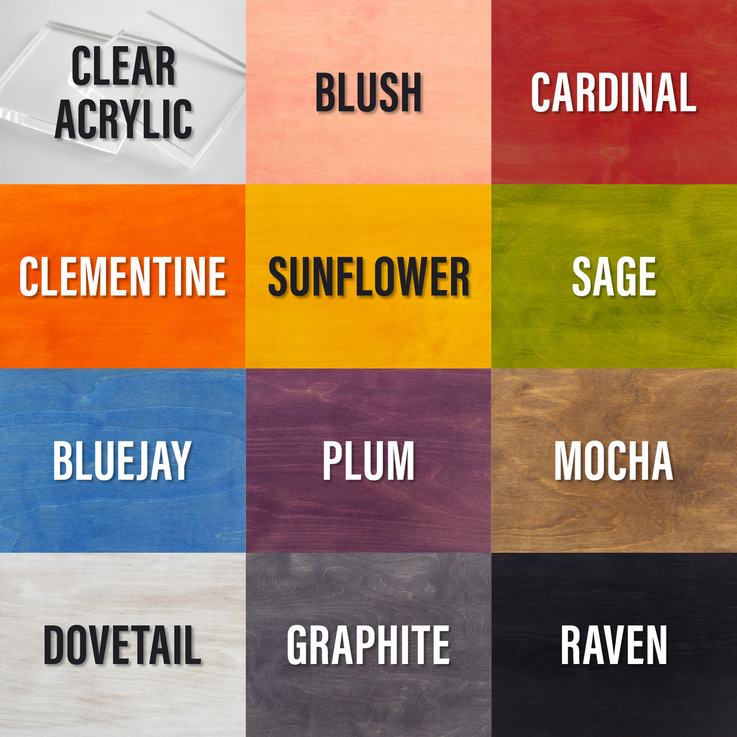 Cases for Square Coasters - Set of 4