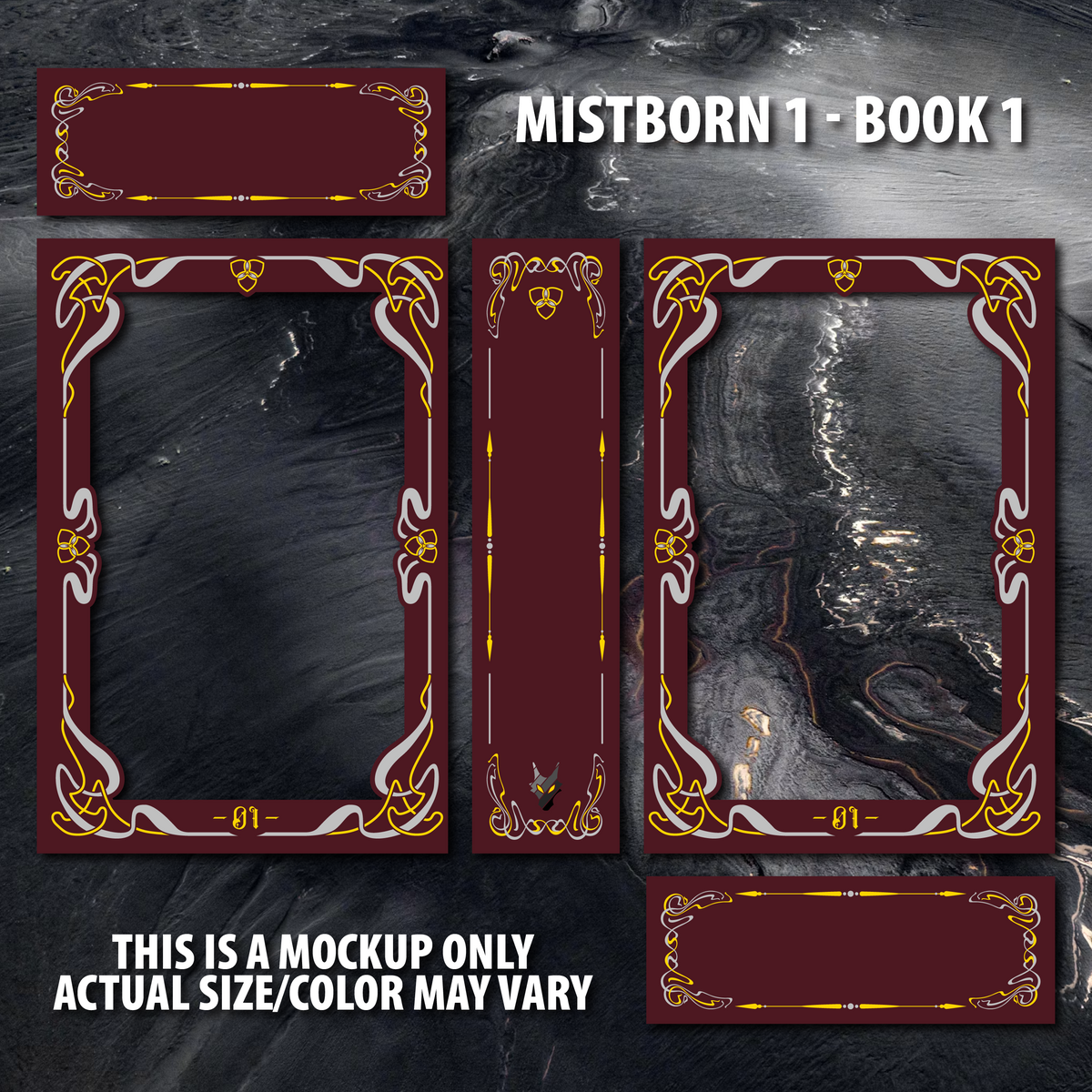 Book Slipcase Displays - Cosmere Leatherbounds