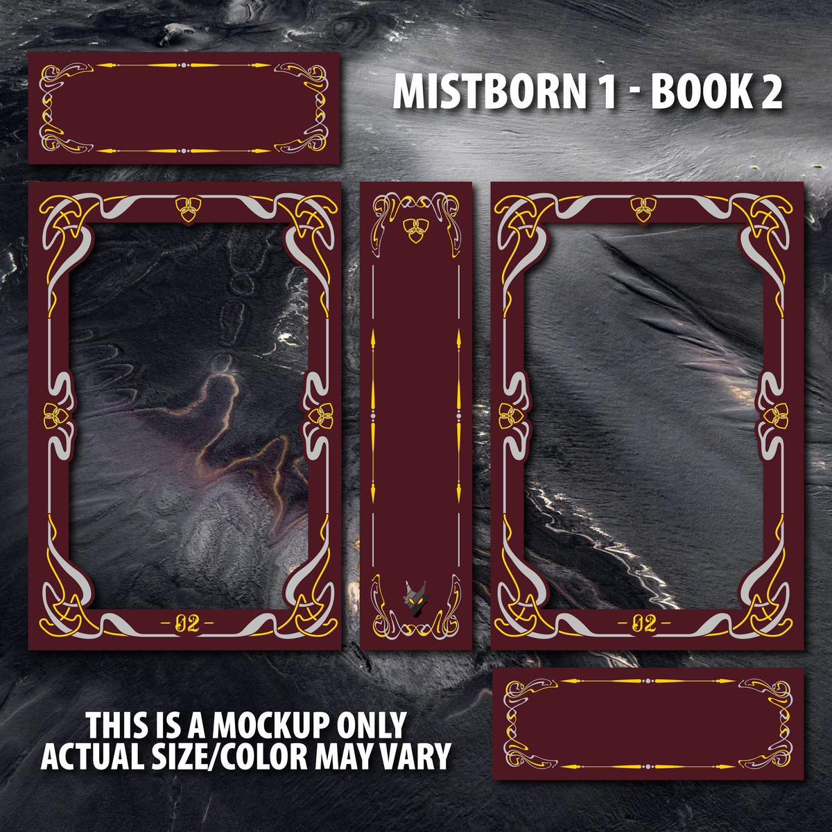 Book Slipcase Displays - Cosmere Leatherbounds