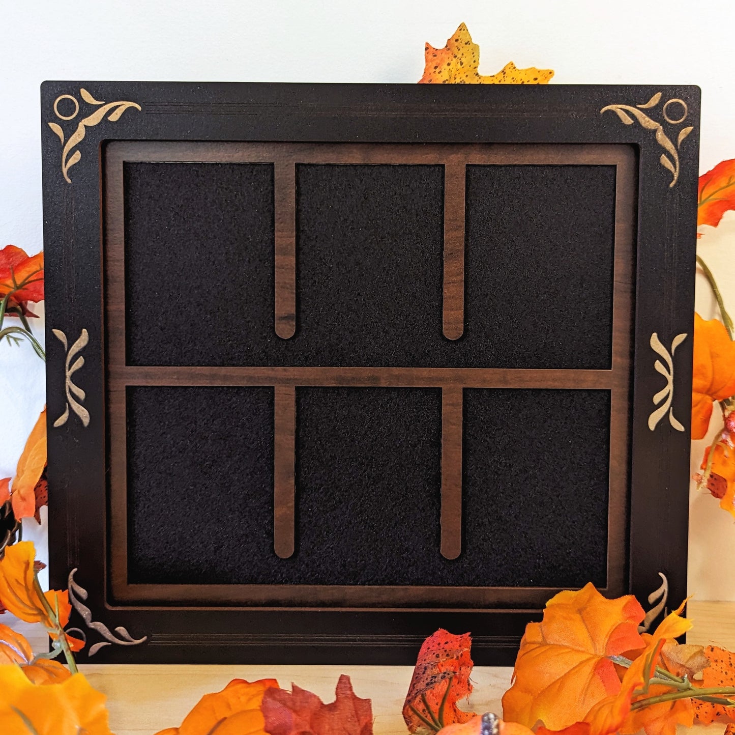 playing card 6-slot display frame, fits cards in standard card sleeves, great for magic the gathering, mistborn cards from Brandon sanderson, pokemon, and more