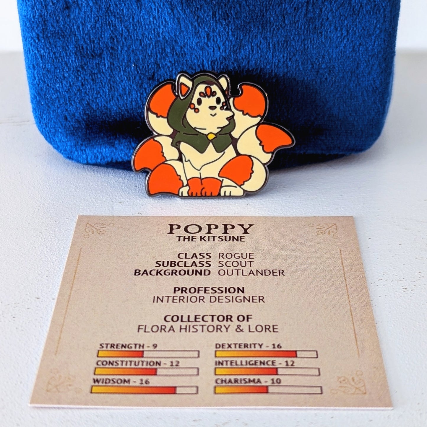 Collectors Guild Cafe Pin - Poppy the Rogue Kitsune