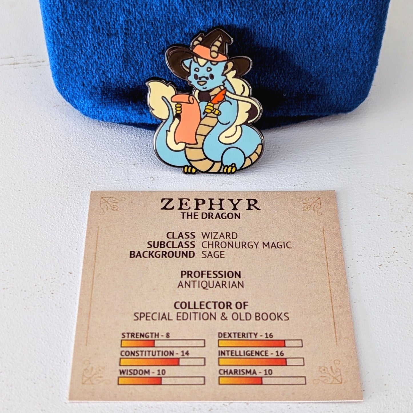 Collectors Guild Cafe Pin - Zephyr the Wizard Dragon