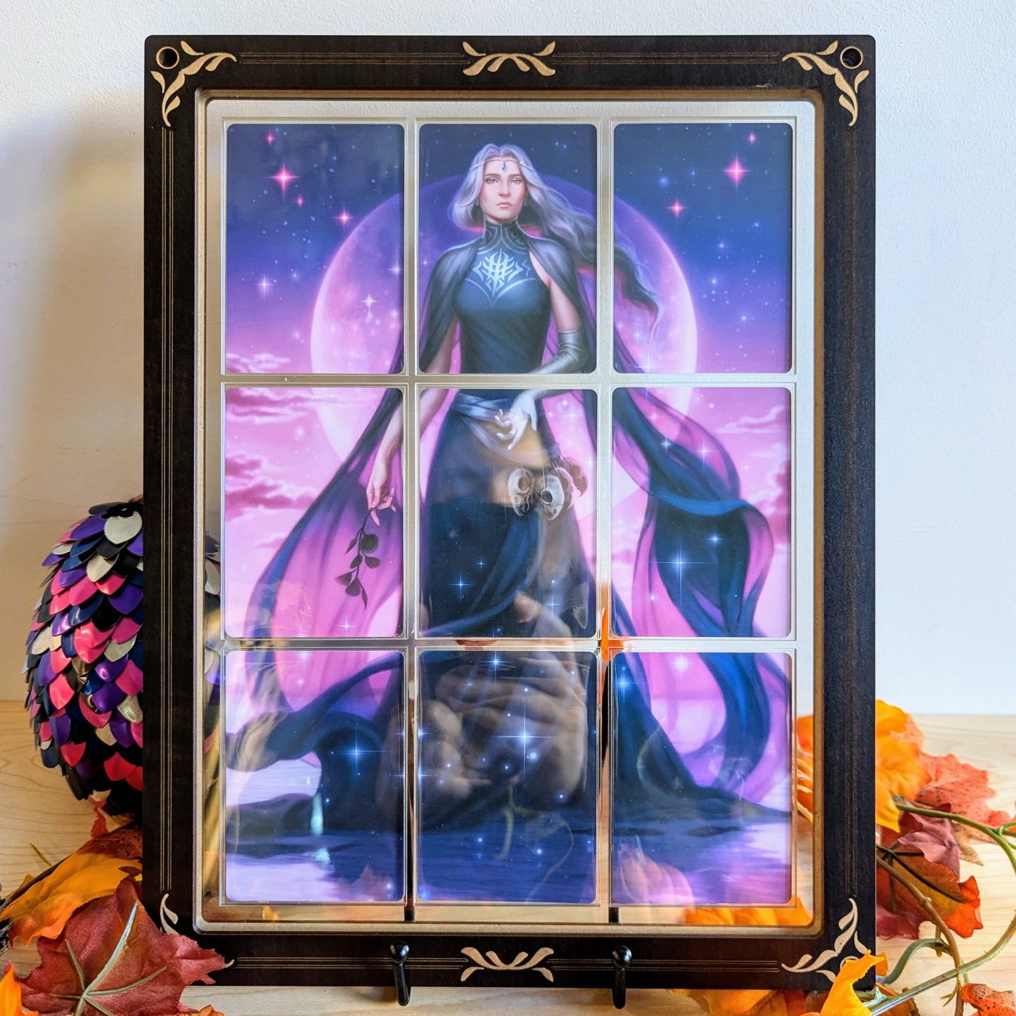 reversible card display frame for trading card or lost tales story decks sanderson magic the gathering pokemon includes perfect fit sleeves 9