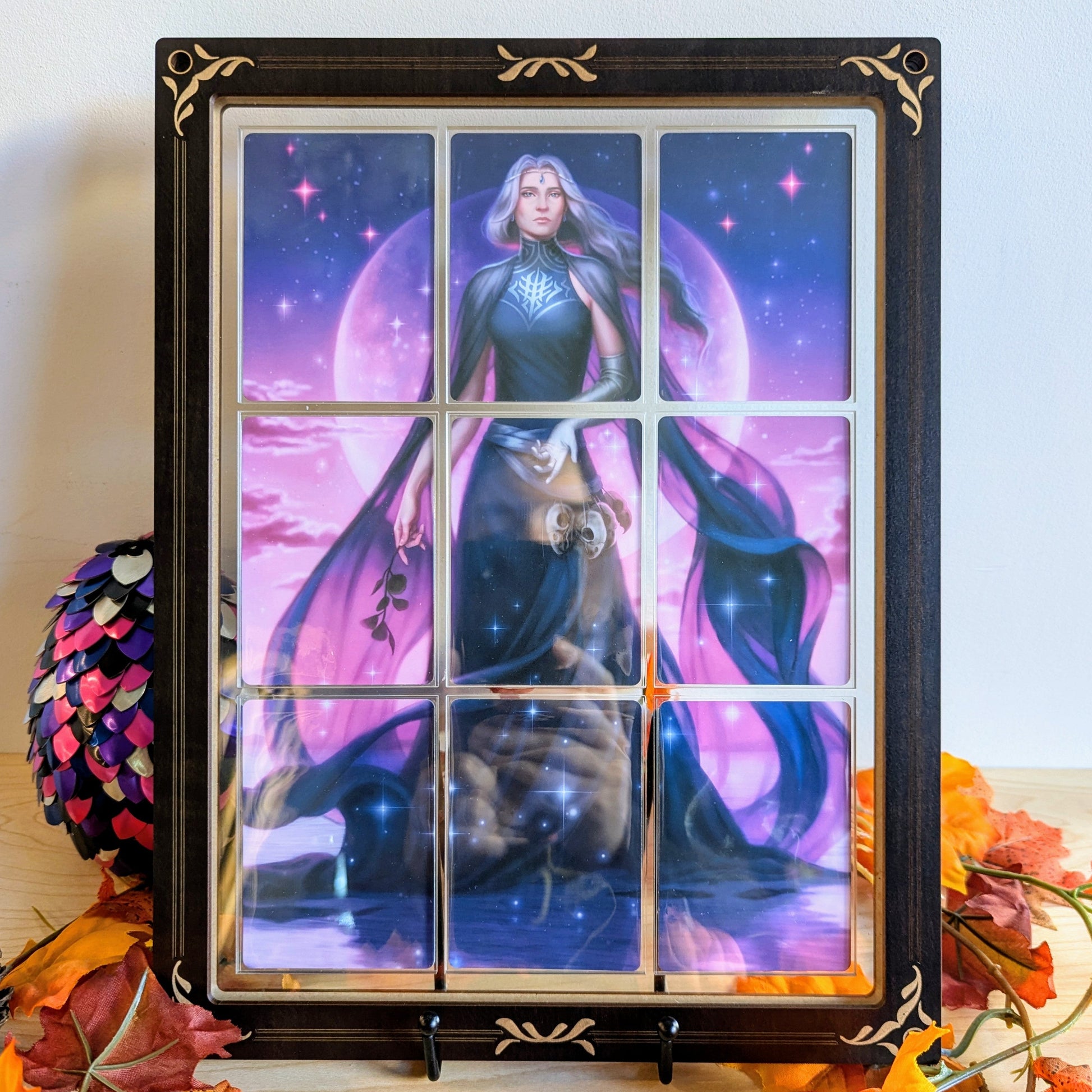 reversible card display frame for trading card or lost tales story decks sanderson magic the gathering pokemon includes perfect fit sleeves 9