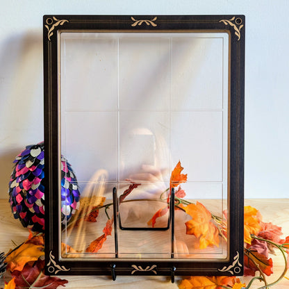 reversible card display frame for trading card or lost tales story decks sanderson magic the gathering pokemon includes perfect fit sleeves 9