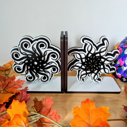 wooden bookends inspired by lightweaver cryptics spren shadesmar from brandon sanderson stormlight archive