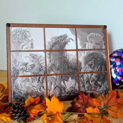 Card Display - 9-Slots with Perfect-Fit Sleeves - Reversible