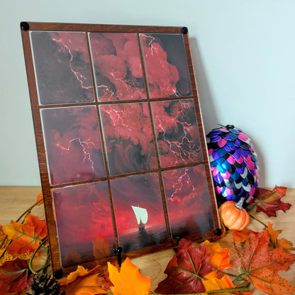 Card Display - 9-Slots with Perfect-Fit Sleeves - Reversible