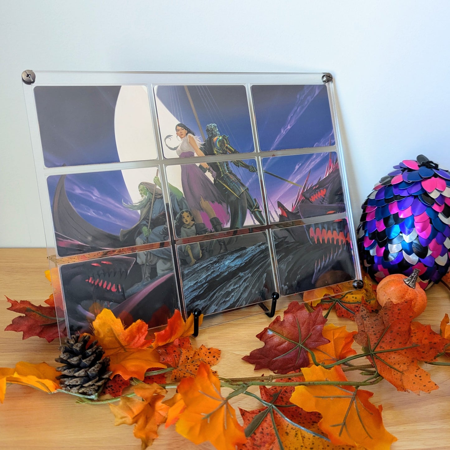 Card Display - 9-Slots with Perfect-Fit Sleeves - Reversible