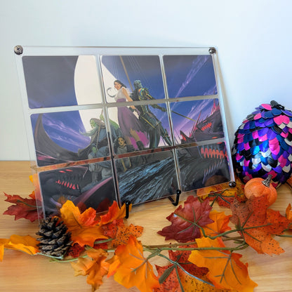 Card Display - 9-Slots with Perfect-Fit Sleeves - Reversible