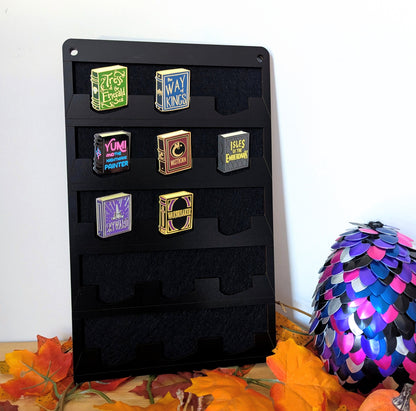 pin display for brandon sanderson sandershelf books stuff collectible pins stormlight archive cosmere cytoverse