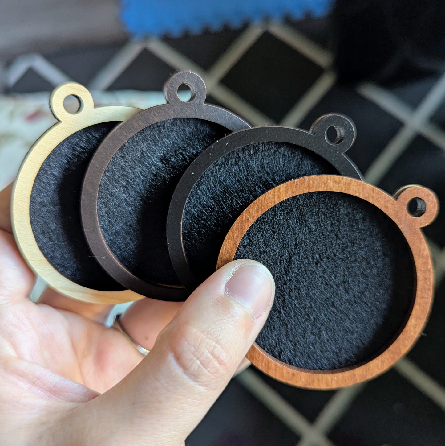 ornapins by dragon woodshop hang up pin frames for christmas trees or bookshelves great for brandon sanderson cosmere character pins or scene pins