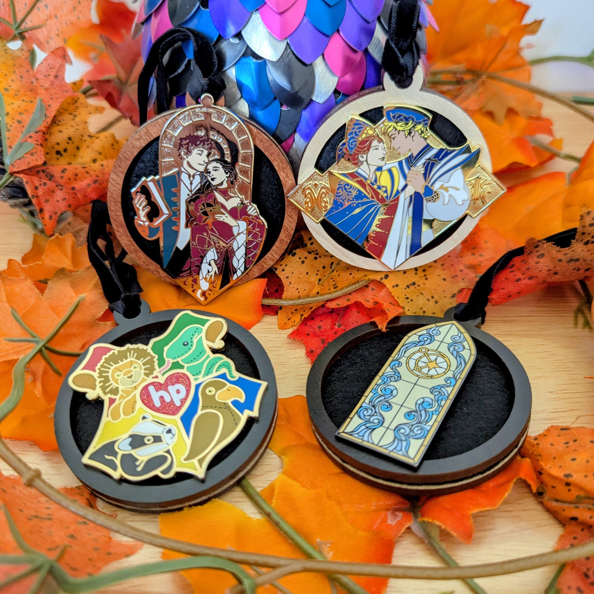 ornapins by dragon woodshop hang up pin frames for christmas trees or bookshelves great for brandon sanderson cosmere character pins or scene pins