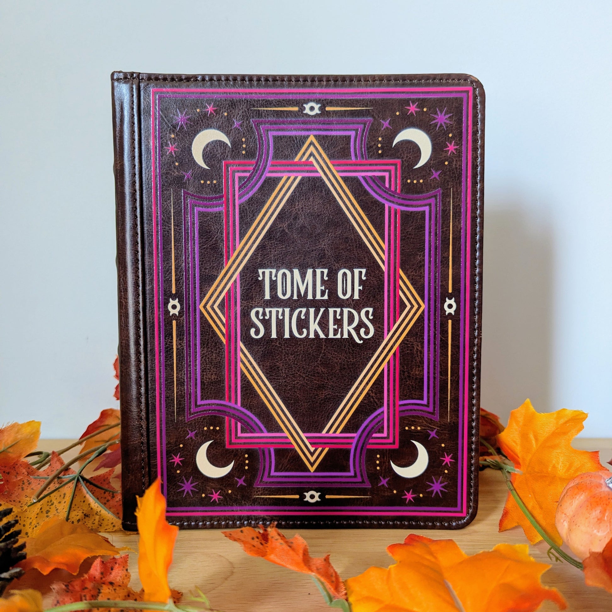 reusable sticker album for sticker collectors, brandon sanderson stickers, cosmere stickers, pixie and brutus stickers