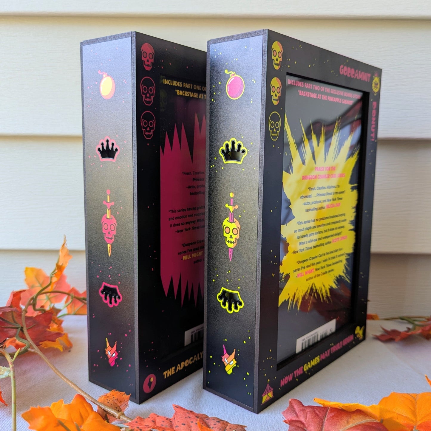 dungeon crawler carl display case for matt dinniman book goddamnit donut mongo is appalled carls doomsday scenario kickstarter