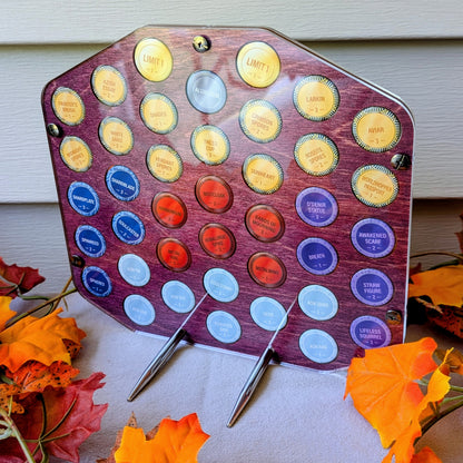 brandon sanderson dragonsteel nexus 2025 token collection display by dragon woodshop