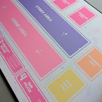 fable's folio playmat for my little pony trading card game from kayou magic the gathering applejack fluttershy rainbow dash rarity pinkie pie princess twilight sparkle