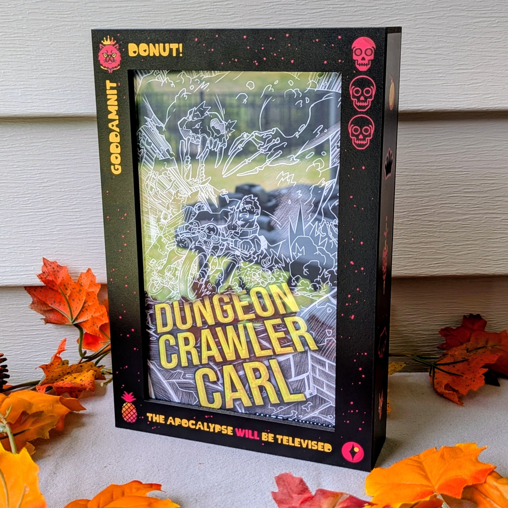 dungeon crawler carl display case for matt dinniman goddamnit ace hardcover kickstarter donut this is an outrage mongo is appalled
