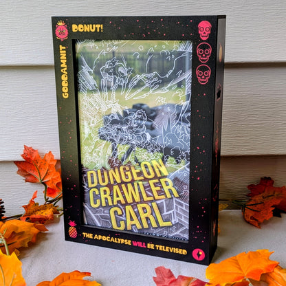 dungeon crawler carl display case for matt dinniman goddamnit ace hardcover kickstarter donut this is an outrage mongo is appalled