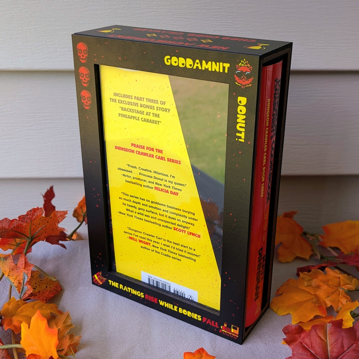 dungeon crawler carl display case for matt dinniman goddamnit ace hardcover kickstarter donut this is an outrage mongo is appalled