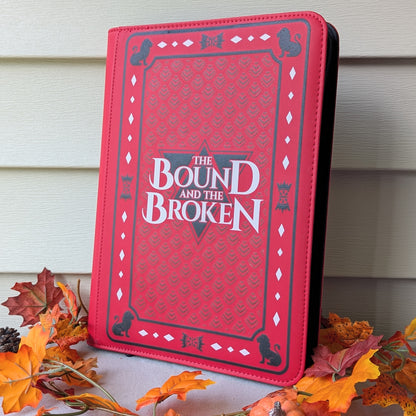 The bound and the broken by Ryan Cahill collectible trading Patreon cards binder by dragon woodshop the order lorian empire Valtara wyvern