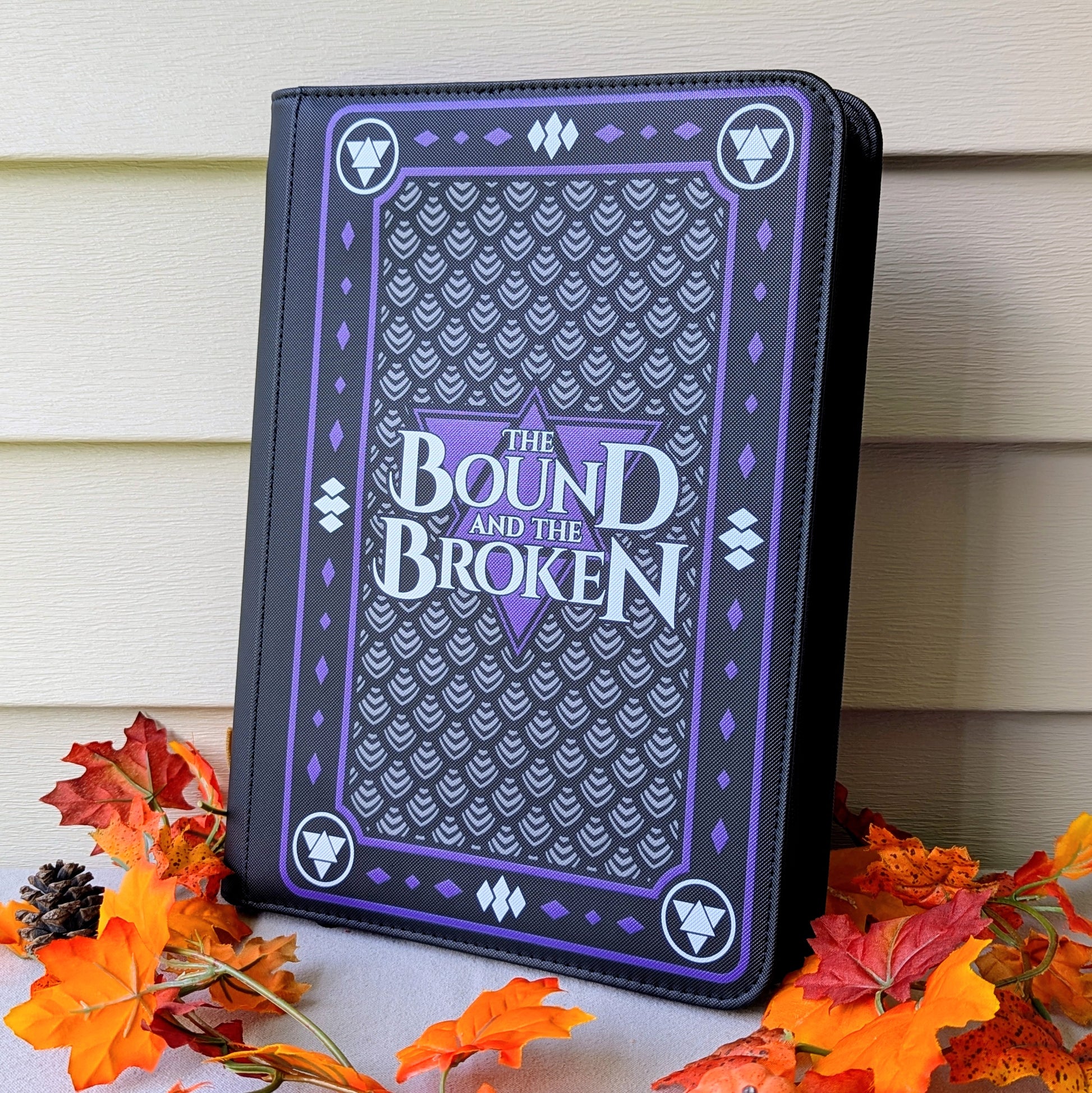 The bound and the broken by Ryan Cahill collectible trading Patreon cards binder by dragon woodshop the order lorian empire Valtara wyvern