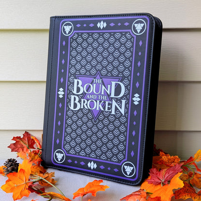 The bound and the broken by Ryan Cahill collectible trading Patreon cards binder by dragon woodshop the order lorian empire Valtara wyvern