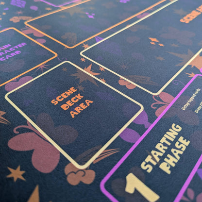 fable's folio playmat for my little pony trading card game from kayou magic the gathering applejack fluttershy rainbow dash rarity pinkie pie princess twilight sparkle