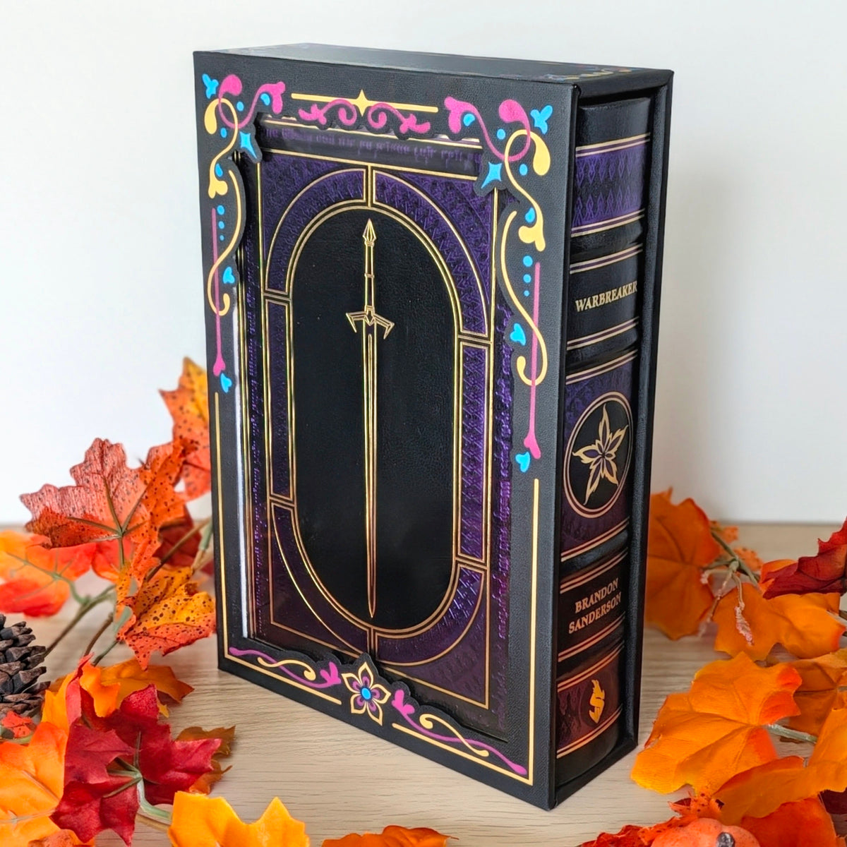 Book Slipcase Displays - Cosmere Leatherbounds