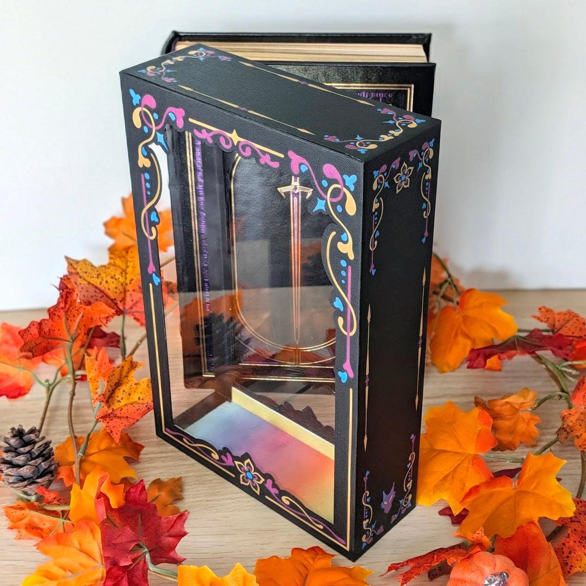 Book Slipcase Displays - Cosmere Leatherbounds