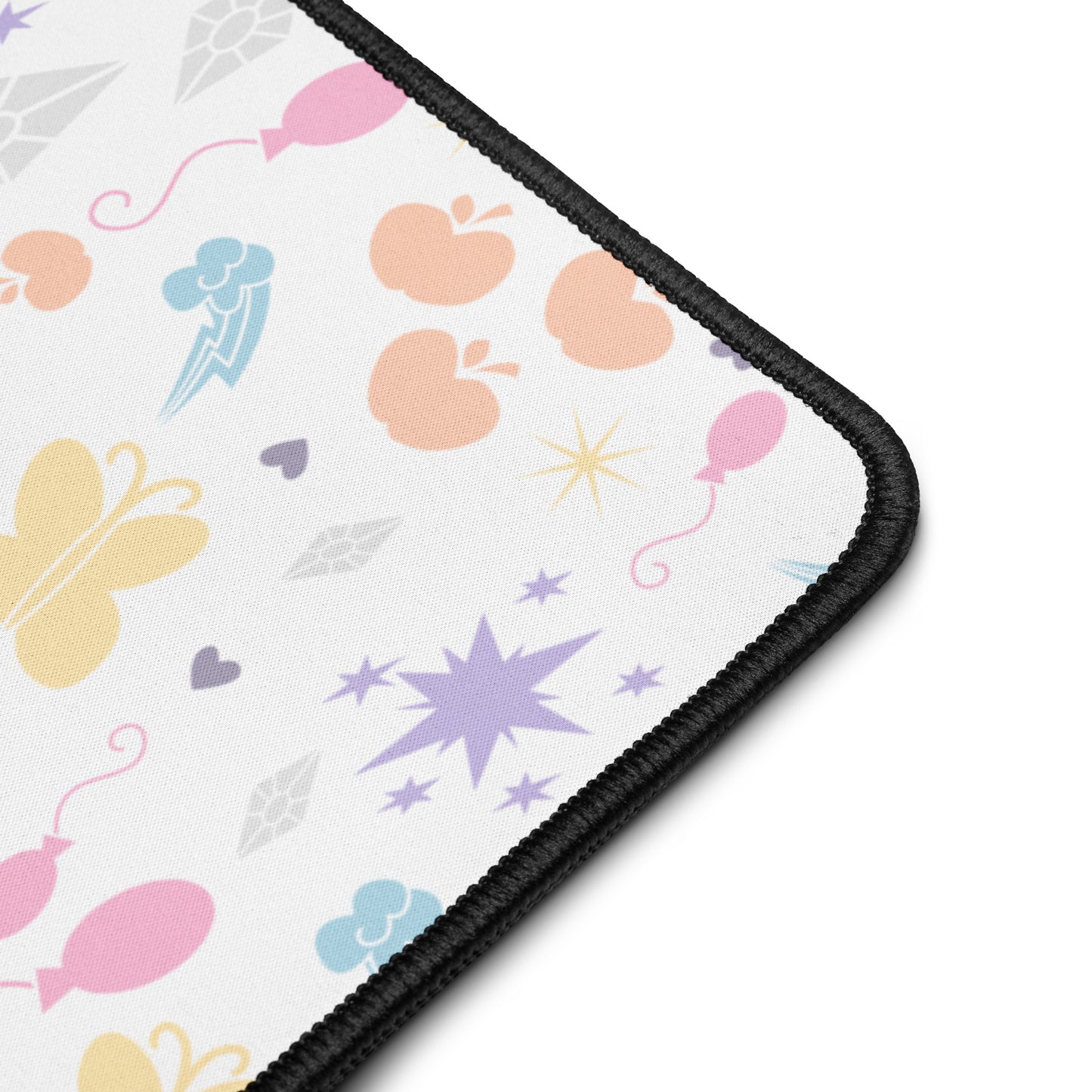 fable's folio playmat for my little pony trading card game from kayou magic the gathering applejack fluttershy rainbow dash rarity pinkie pie princess twilight sparkle