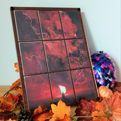 Card Display - 9-Slots with Perfect-Fit Sleeves - Reversible