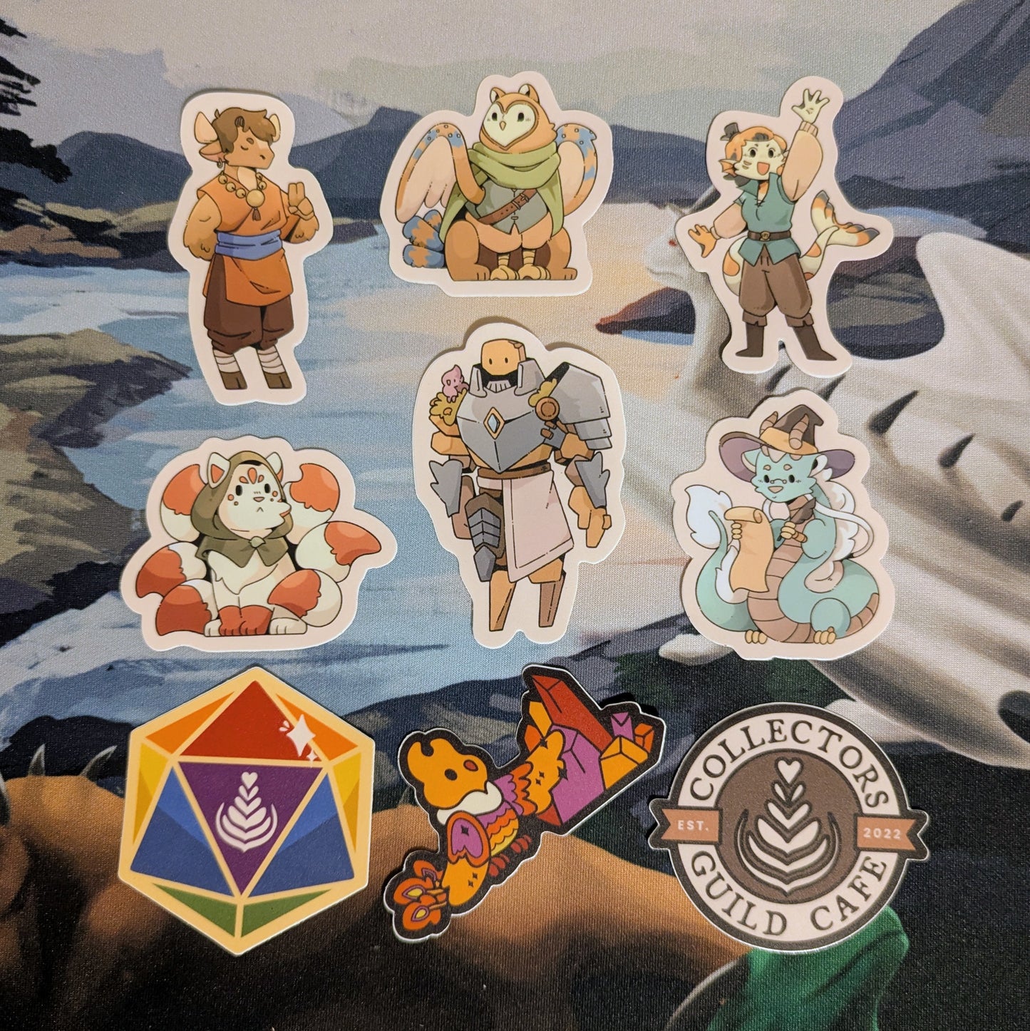 Collectors Guild Cafe 2025 Stickers - 9 Pack
