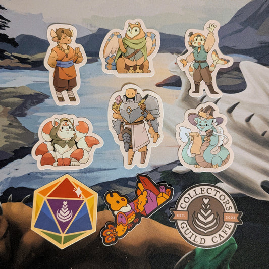 Collectors Guild Cafe 2025 Stickers - 9 Pack
