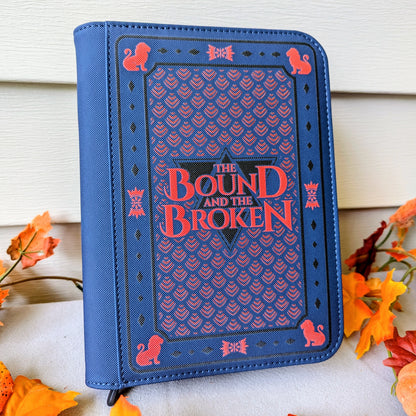 The bound and the broken by Ryan Cahill collectible trading Patreon cards binder by dragon woodshop Lorian Empire fane morten blood magic