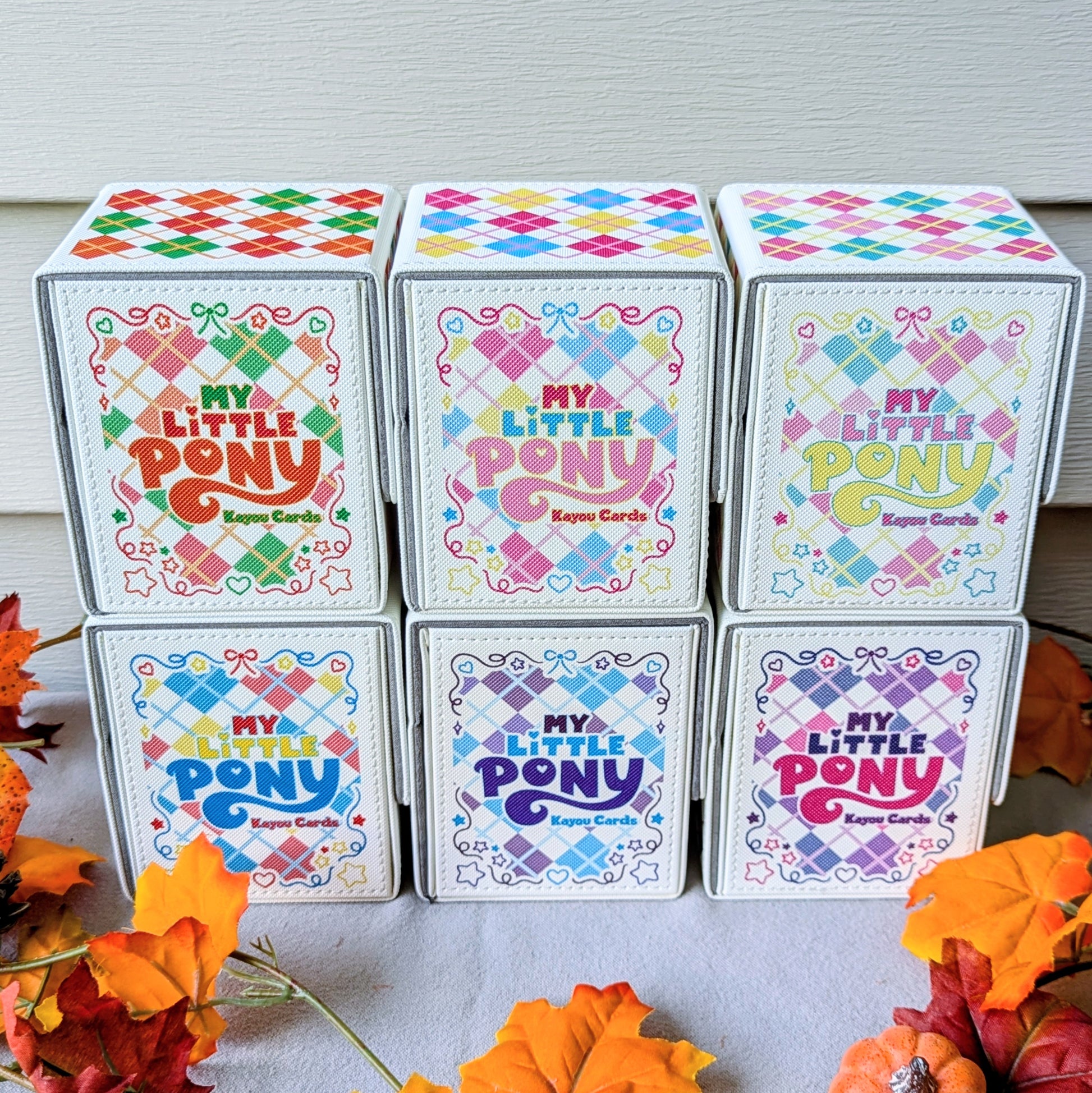 my little pony friendship begins tcg card game by kayou card deck boxes for applejack fluttershy pinkie pie rainbow dash rarity and twilight sparkle
