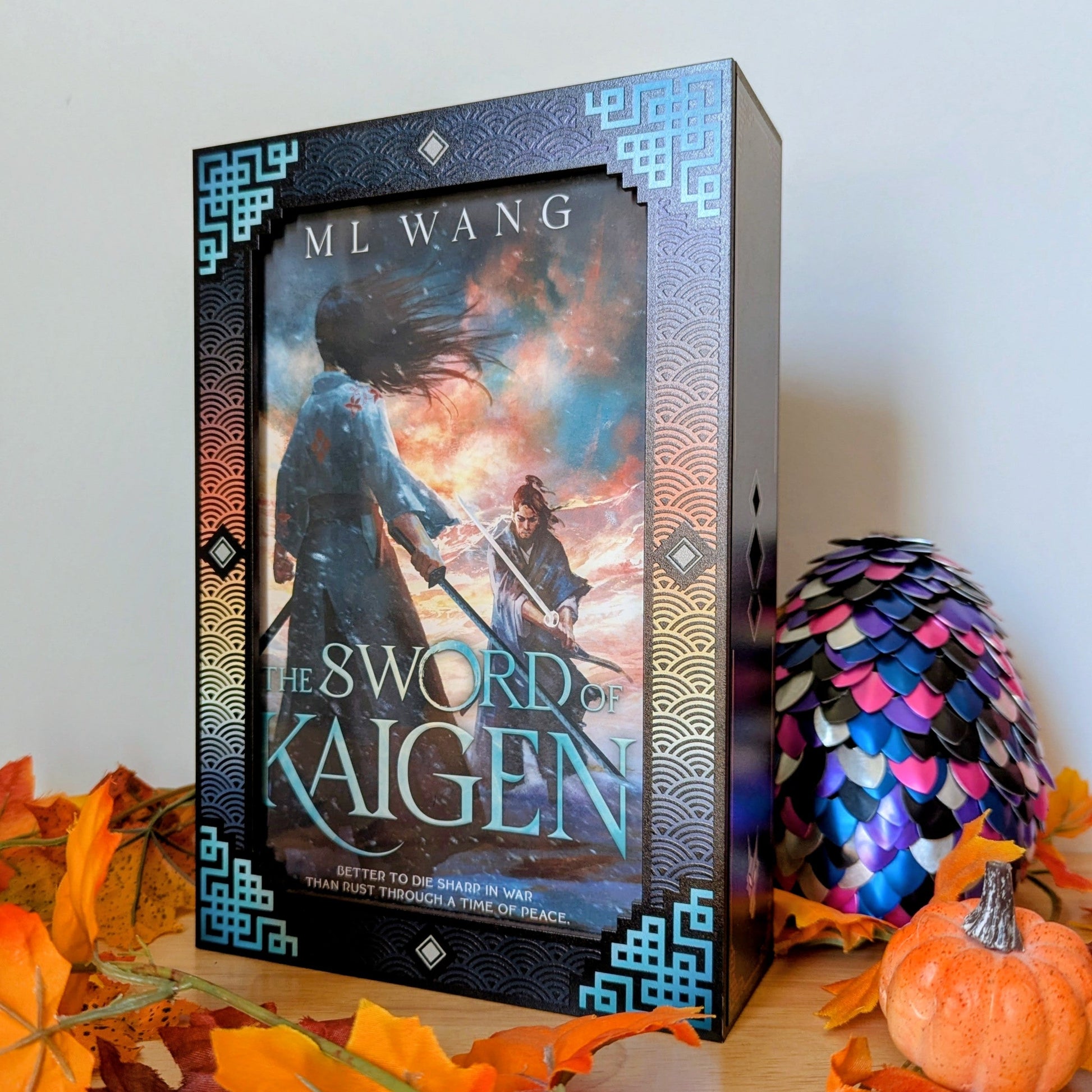 specialty printed book display case for collectible books wraithmarked sword of kaigen