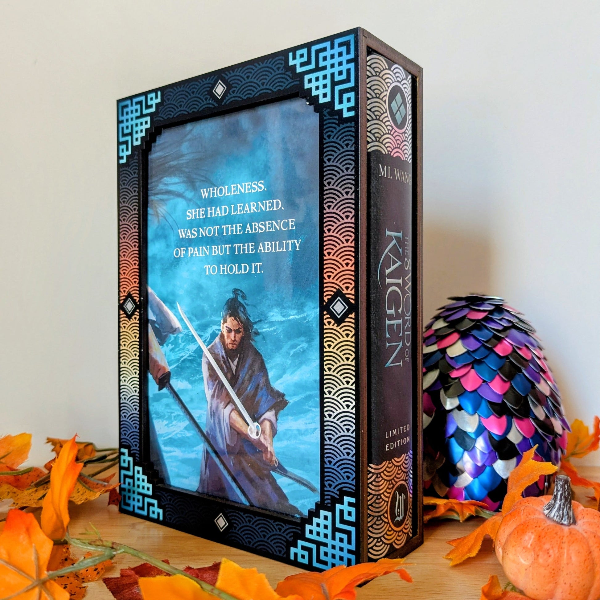 specialty printed book display case for collectible books wraithmarked sword of kaigen