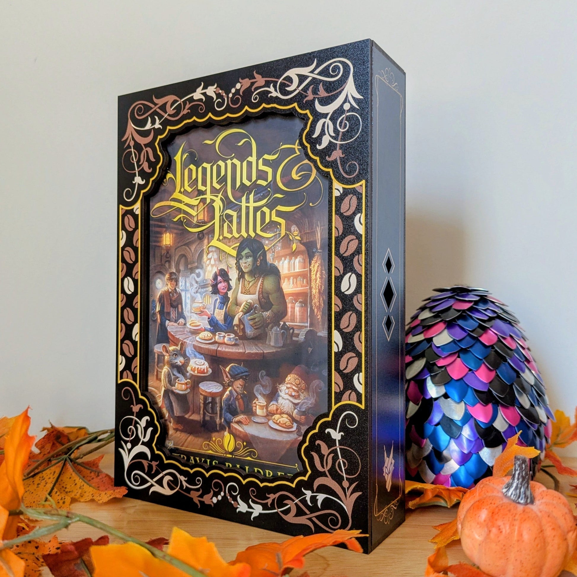 specialty printed book display case for collectible books wraithmarked legends and lattes