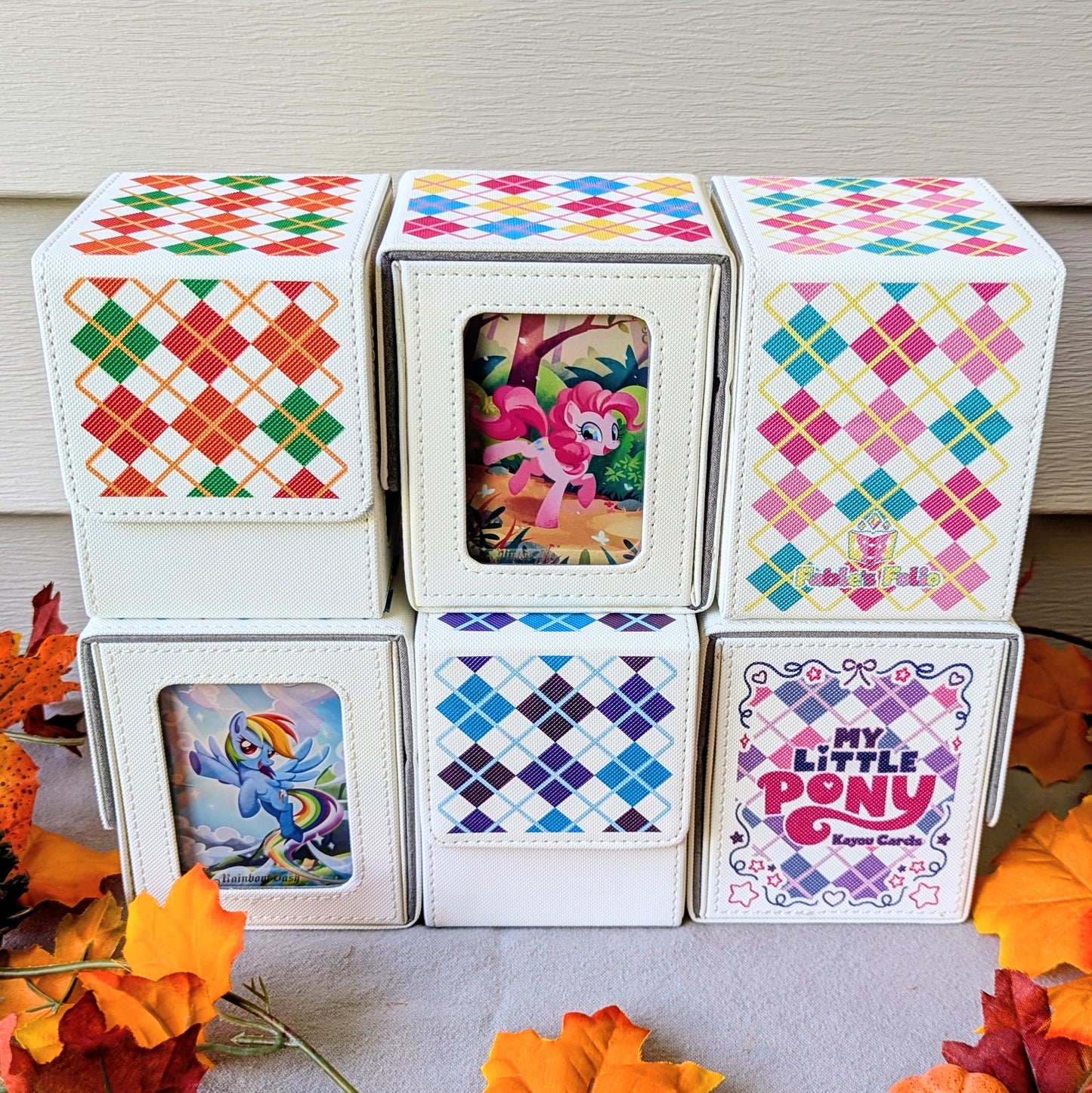 my little pony friendship begins tcg card game by kayou card deck boxes for applejack fluttershy pinkie pie rainbow dash rarity and twilight sparkle